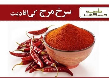 سرخ مرچ کی افادیت