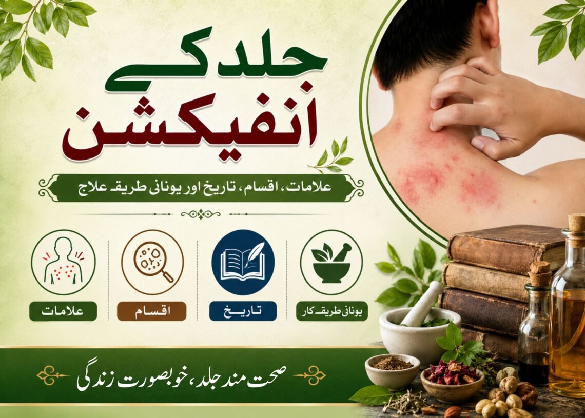 جلد کے انفیکشن: علامات، اقسام، تاریخ اور یونانی طریقۂ علاج